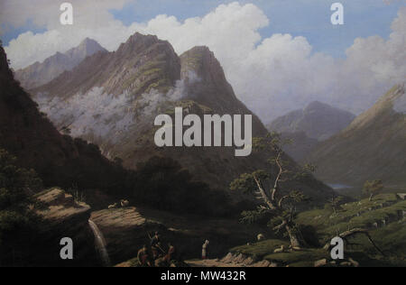 . Englisch: Glencoe; Öl auf Leinwand, 62,3 x 110,5 cm. Vielleicht 1832 343 Knox John Glencoe Stockfoto