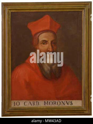 . Il Cardinale Giovanni Morone, o/t, 65 x 50 cm, Università di Bologna. XVIII.. Nregisterkarte '48 Anonimo Giovanni Morone Stockfoto