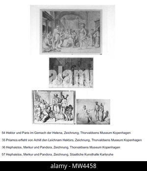 . Englisch: Einige Werke von Feodor Iwanowitsch Kalmückischen (1763-1832), die KALMÜCKISCHEN (West mongolische Oirat) Maler - Bildhauer, die sich mit klassischen Themen. Gehalten in der Thorvaldsens Museum Kopenhagen und der Staatlichen Kunsthalle Karlsruhe. Vor 1832. Goethe-Galerie, Jena. Feodor Iwanowitsch Kalmückischen (1763-1832) 205 FeodorKalmykWorks Stockfoto