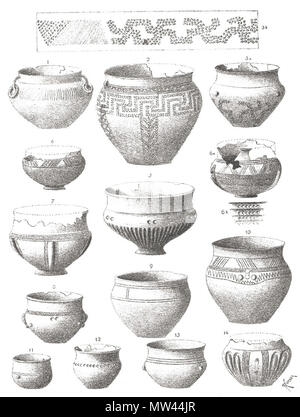 55 Archeologie - Třebická Dobřichov Stockfoto