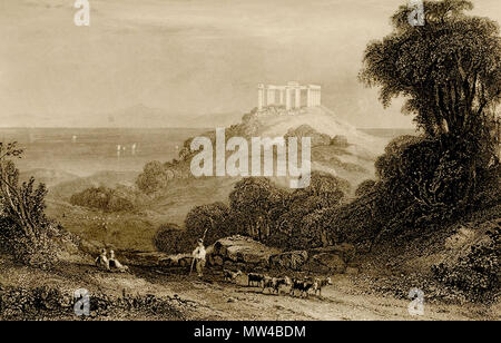 . Englisch: Christopher Wordsworth. Griechenland Bildliche, beschreibende & Historische und eine Geschichte der Merkmale der griechischen Kunst, London, John Murray, 1882. 1882. Christopher Wordsworth (1807 - 1885) Beschreibung britischer Priester, Bischof von Lincoln Datum der Geburt / Tod 30. Oktober 1807 20. März 1885 Ort der Geburt London Authority control: Q 5113463 VIAF: 69707507 ISNI: 0000 0000 8150 0859 88175415 LCCN: n NLA: 35853349 GND: 117423564 WorldCat 590 Tempel der Minerva in Ägina, die früher als Jupiter Panhellenicus - Wordsworth Christopher - 1882 Stockfoto