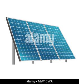 Solar Batterie eco System Vector Illustration Stock Vektor