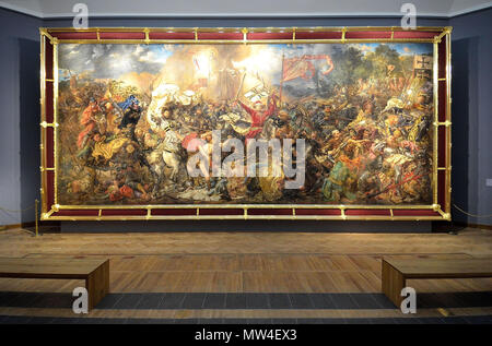 . Schlacht von Grunwald. Polski: Obraz Bitwa pod Grunwaldem Jana Matejko-straw Muzeum Narodowym w Warszawie. Englisch: Die Schlacht von Grunwald Gemälde von Jan Matejko im Nationalmuseum in Warschau angezeigt. . 1878. Adrian Grycuk (Foto, natürlich:)) 86 Bitwa pod Grunwaldem Muzeum Narodowe, 05. Stockfoto