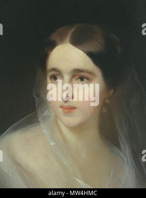 . Natalja Nikolajewna Pushkina-Lanskaya (geb. Gontscharowa), die Frau des russischen Dichters Alexander Puschkin. Malerei von Ivan Makarow (1849). 1849. 302 Ivan ivan Makarov Makarov - Natalja Nikolajewna Pushkina-Lanskaya 1849 - Detail Stockfoto