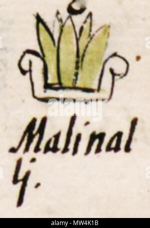 389 Malīnalli-glyphe 4 Stockfoto