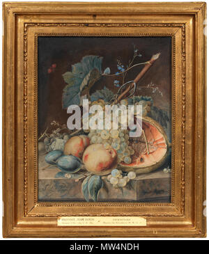 NMB 23 576 Stillleben mit Obst (Jean Louis Prévost d. y.) - Nationalmuseum - 23963 Stockfoto