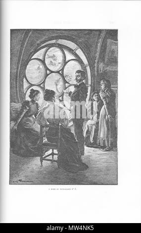 . Français: 'A Bord du Sous-marin n° 2', Tiefdruck d'un Dessin de Louis Tinayre illustrant Le roman de Paul d'Ivoi' Corsaire Triplex" (1898). Abbildung: figurant dans la seconde Partie du roman, au Chapitre 2. 8 Februar 2014, 13:05:55. Louis Tinayre 302 Ivoi-Corsaire Triplex-Partie 2-chap 3-Illus-ABordDuSousMarinN 2 Stockfoto