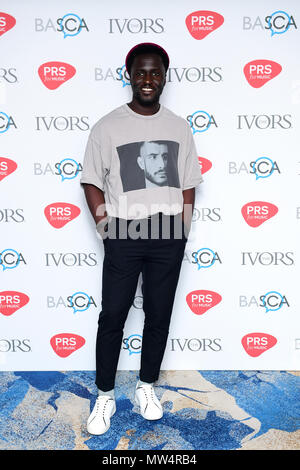 Kwabs während der 63. jährlichen Ivor Novello Awards am Songwriting Grosvenor House in London. Bild Datum: Donnerstag, 31 Mai, 2018. Siehe PA Geschichte showbiz Novello. Foto: Ian West/PA-Kabel Stockfoto