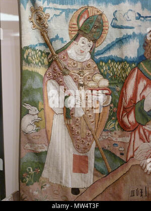 . Français: Tapisserie dite "mise au tombeau" à Saint-Jean-Saverne. zweiten Viertel des 16. Jahrhunderts - 1540. Paralacre 587 Tapisserie" mise au tombeau", 02. Stockfoto