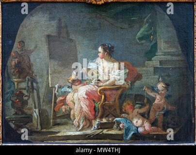 372 Lille Pdba Boucher Allegorie peinture Stockfoto