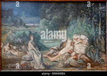 372 Lille PdBA Puvis le sommeil Esquisse Stockfoto
