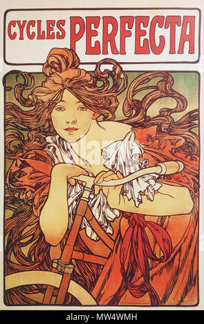 . Englisch: Alphonse Mucha - Zyklen Perfecta. 1902. Alphonse Mucha (1860 - 1939) Alternative Namen Alfons Maria Mucha Beschreibung Czech-Austro - Ungarische Poster Artist, Lithograph, Fotograf, Architekt, Grafiker, Maler und Briefmarke designer Tschechoslowakischen Photograph, Maler, Illustrator und Patriot. Neben seiner künstlerischen Produktion war er ein Fürsprecher für die Vereinheitlichung des Czekoslovakia, für die er die ersten Banknoten im Jahr 1918 konzipiert. Das Datum der Geburt / Tod 24. Juli 1860 14. Juli 1939 Ort der Geburt / Todes Ivančice, Österreich-ungarn Prag, Tschechoslowakei, Arbeit Stockfoto