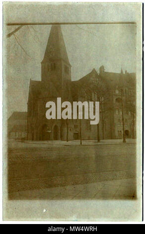 . English: Ansichtskarte um 1920 der Adventkirche heute Danziger Straße Berlin. ca. 1920. Bildschirmfoto Autor unbekannt 1 0 Berlin Adventskirche 1920 Stockfoto