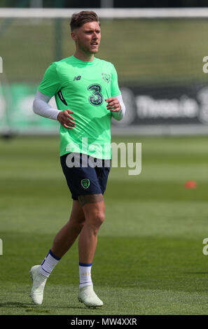 Republik Irland Jeff Hendrick während des Trainings auf die FAI National Training Center, Abbotstown, Irland. Stockfoto