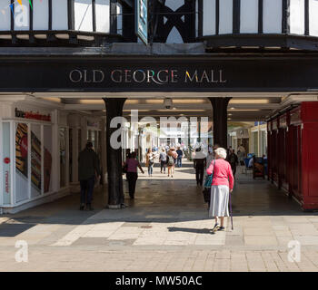 Alte George Mall Shopping Centre, Salisbury, Wiltshire, England, Großbritannien Stockfoto