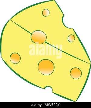 Käse Vector Illustration Stock Vektor