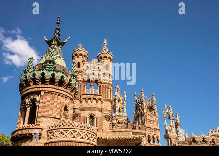 Spanien, Andalusien, Provinz Malaga, Costa del Sol, Benalmadena City, colomares Schloss, Stockfoto