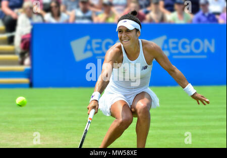 Heather Watson (GB) spielen an der Aegon International, Eastbourne 2017 Stockfoto