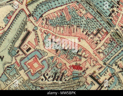 . English: Schloss und Stadt Ebenfurth bei Wiener Neustadt. Plan, 19. Jahrhundert. 27 November 2015, 15:36:02. Unbekannt 546 Schloss und Stadt Ebenfurth bei Wiener Neustadt Stockfoto