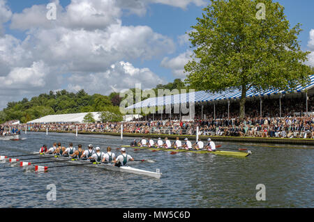 In Henley, GROSSBRITANNIEN, Anzeigen, Progress-Board, Halbfinale, Grand Challenge Cup, Victoria Ruderclub und Kingston Ruderverein, Kanada, vs. Stockfoto