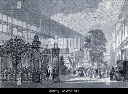 . Deutsch: "Crystal Palace" grosse Ausstellung der Industrie aller Nationen, 1851: illustrierter Katalog (London: Bradbury und Evans, 1851, s. xvii) Gravur 1851. 1851. Diese Datei fehlt, Informationen zum Autor. 255 GtExhib 1851 Stockfoto