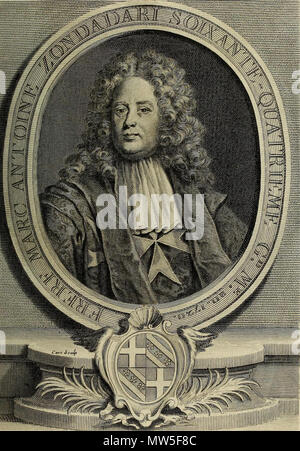 . Français: Grand maître de l'Ordre. 25 Mai 2016, 15:30:16. Abbé Vertot 395 Marc Antoine Zondadari Stockfoto