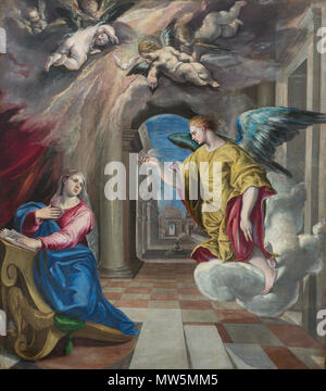 352 L'Anunciació, Doménikos Theotokópoulos (El Greco), segle XVI. Stockfoto