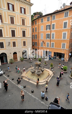 Italien, Rom, jüdisches Ghetto, Piazza Mattei, Schildkrötenbrunnen Stockfoto