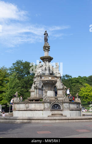 Stewart Memorial Fountain in Sir Joseph Paxton entworfen Kelvingrove Park im Westend von Glasgow Schottland Stockfoto