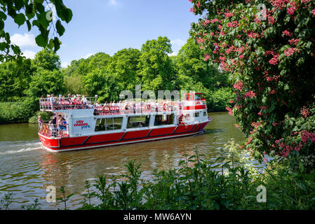 Quellen der Entspannung, auf und neben den Fluss Ouse, York, Großbritannien Stockfoto