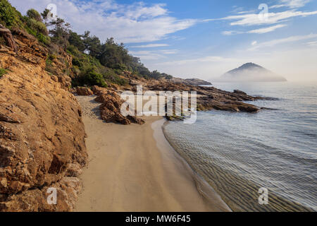 Wild Beach in Thassos. Griechenland, Europa Stockfoto