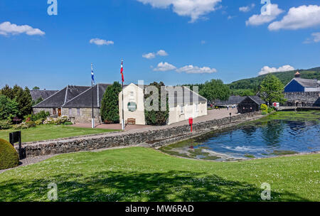 Öffentliche Eingang zum Whisky Glenfiddich Distillery in Dufftown Speyside Moray Schottland Großbritannien Stockfoto