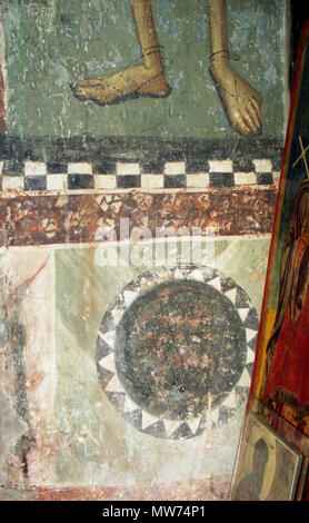 226 Fresken in der Kirche von der Darstellung der Jungfrau Maria in Kucevište036 Stockfoto