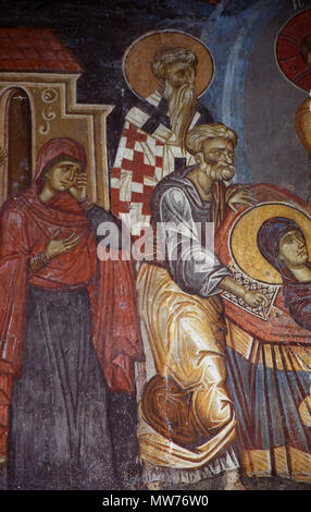 463 Gemälde in St. Demetrius Kirche (Markova Sušica), 01. Stockfoto