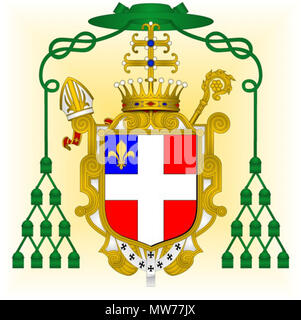 . Français: Blason de Pierre de Savoie, archevêque de Lyon. 26 September 2014, 11:16:41. Arnaud Bunel 4 1308 Savoie Stockfoto