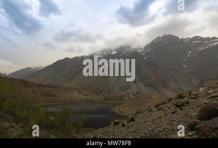 Gilgit Fluss und See, Gilgit-Baltistan Provinz, Pakistan Stockfoto