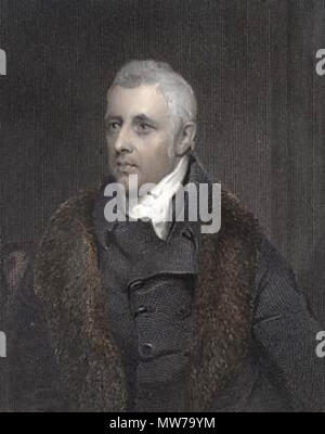 . Dudley Ryder, 1 Harrowby (1762-1847). 1844. Original Stahlstich von H. Robinson graviert, nach T. Phillips. 14 1 stEarlOfHarrowby Stockfoto