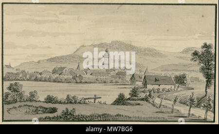 . Aalen. ca. 1820. Georg Adam 23 Aalen Ansicht Stockfoto