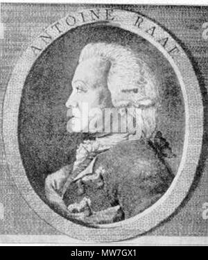 . Englisch: Bild der Deutschen Oper Sänger Anton Raaf (1714-1979). 1780. G. F. TOUCHEMOLIN 51 Anton raaf 3 Stockfoto