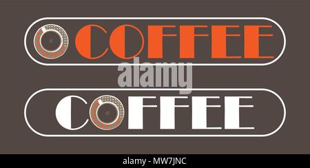 Ein Beispiel für eine Coffee house Logo. Stock Vektor