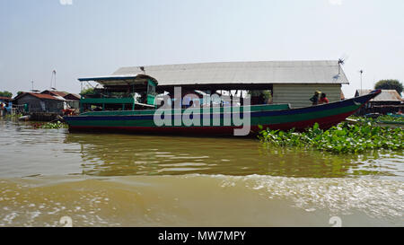 Schwimmendes Dorf auf dem Tonle Sap See in Kambodscha Stockfoto