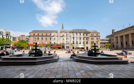 Blick auf den Stadtplatz in Dundee, Schottland, Großbritannien Stockfoto