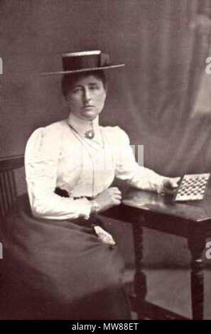 . Englisch: Edith Elina Helen Baird (1859-1924) auf einem Titelblatt des 20. Jahrhunderts ihr Buch "Aufroller", London, 1907, als an Http://sbchess.sinfree.net/baird.html gesehen werden kann. Datum unbekannt. Unbekannt 68 BairdEdith-2 Stockfoto