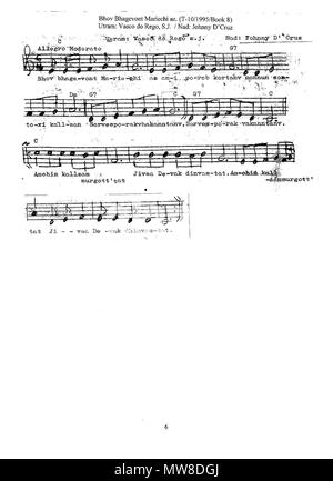 . Englisch: Bhov Bhagevont Mariechi Az-Gaion. 3. September 2014, 21:31:59. Lourenço de Noronha 83 Bhov Bhagevont Mariechi az (J D'Cruz) Stockfoto