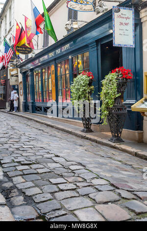 Le Procope, seit 1686, das älteste Café in Paris, ein legendäres Restaurant in der 6. Arrondissement, Paris, Frankreich Stockfoto