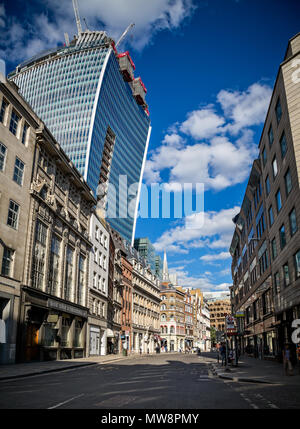 Walkie Talkie Gebäude in London, Fenchurch Street, London, UK am 11. August 2013, Stockfoto