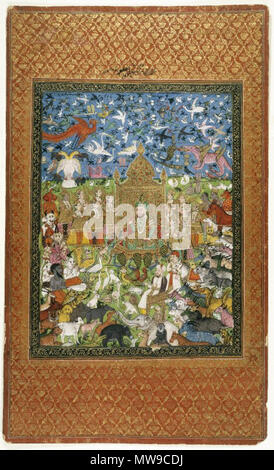 . König Salomo und seinem Hof. Zwischen 1875 und 1900 100 Brooklyn Museum - König Salomo und seinem Hof - Inder - insgesamt Stockfoto