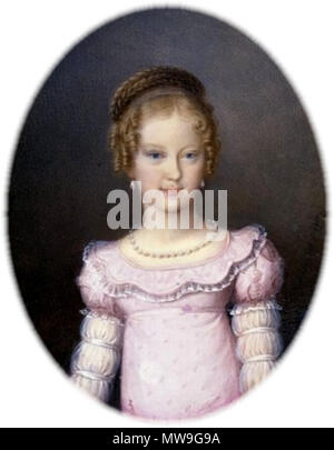 . Portrait von Erzherzogin Marie Caroline von Österreich (1801-1832). 1817 115 CarolineFerdinande Stockfoto