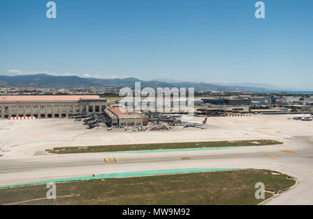 Flughafen von Malaga, Costa del Sol, Spanien. Stockfoto