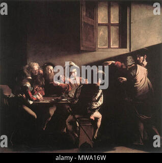 . Die Berufung des heiligen Matthäus. 1599 oder 1600 108 Calling-von-st-Matthew Stockfoto